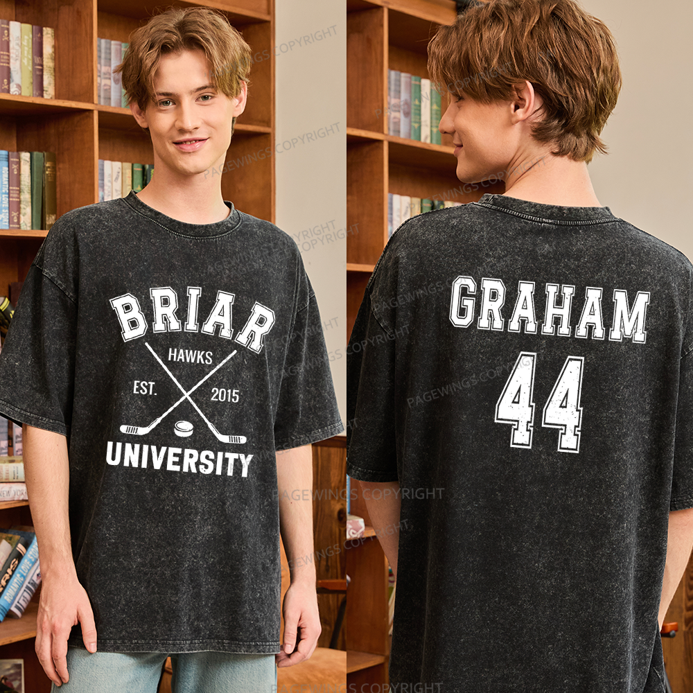 Pagewings Hockey Romance Unisex Washed T-shirt