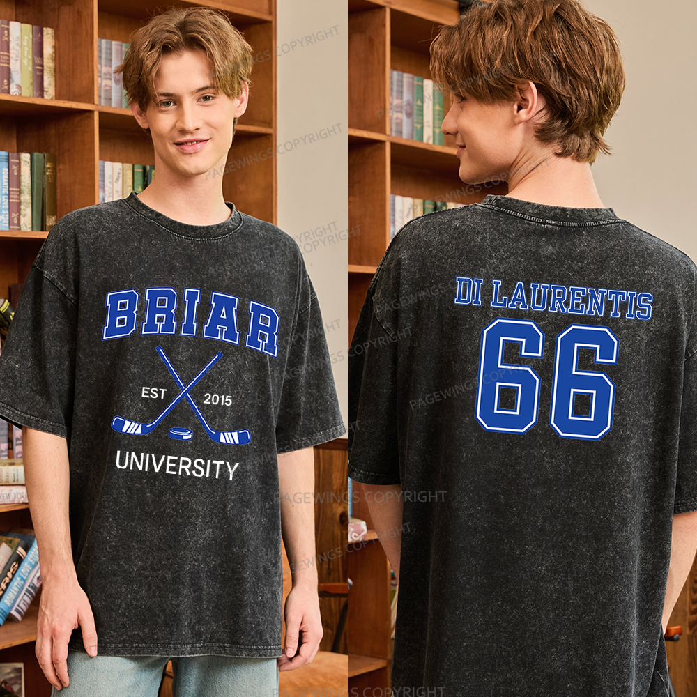 Pagewings Hockey Romance Unisex Washed T-shirt