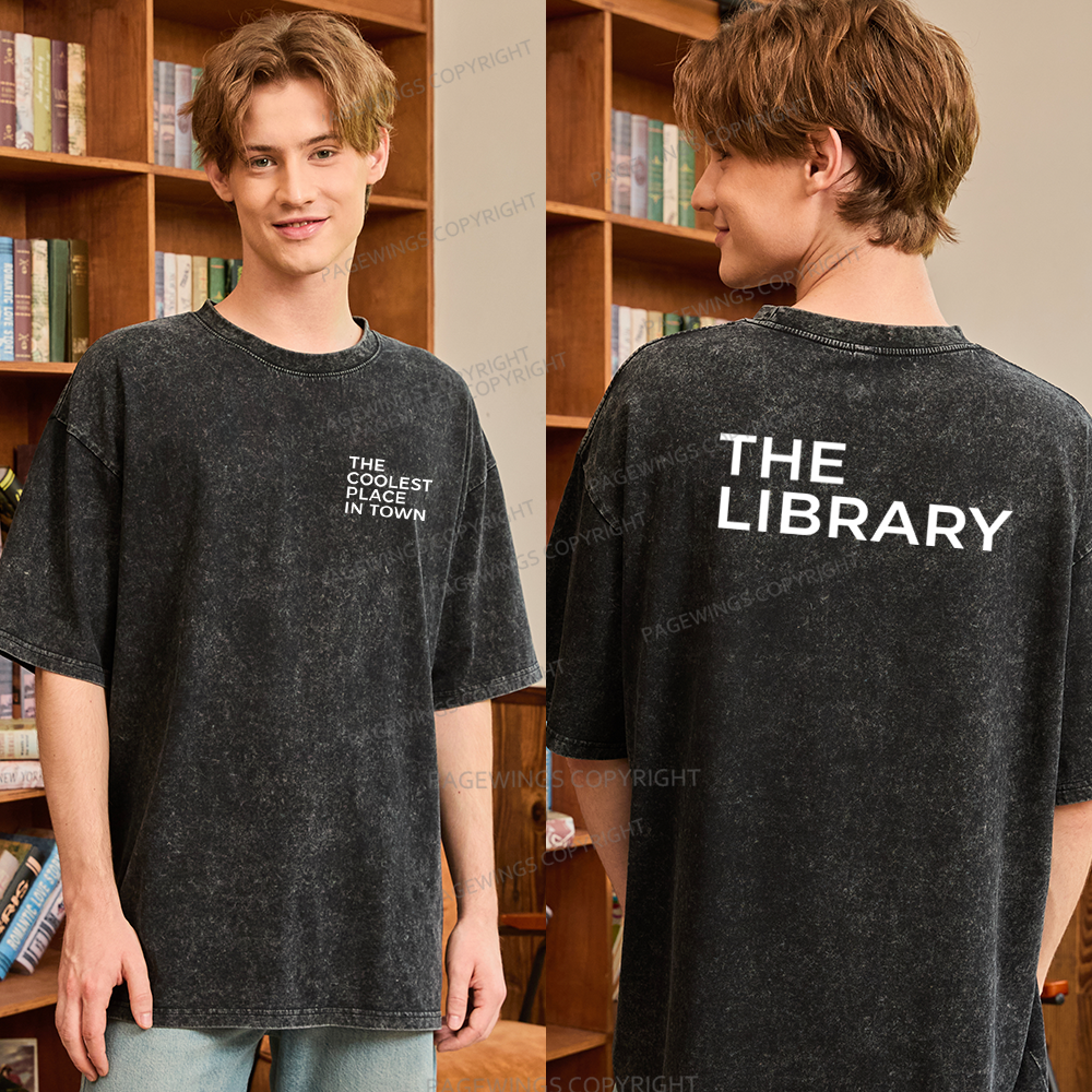 Pagewings The Coolest Place In Town Unisex Washed T-shirt