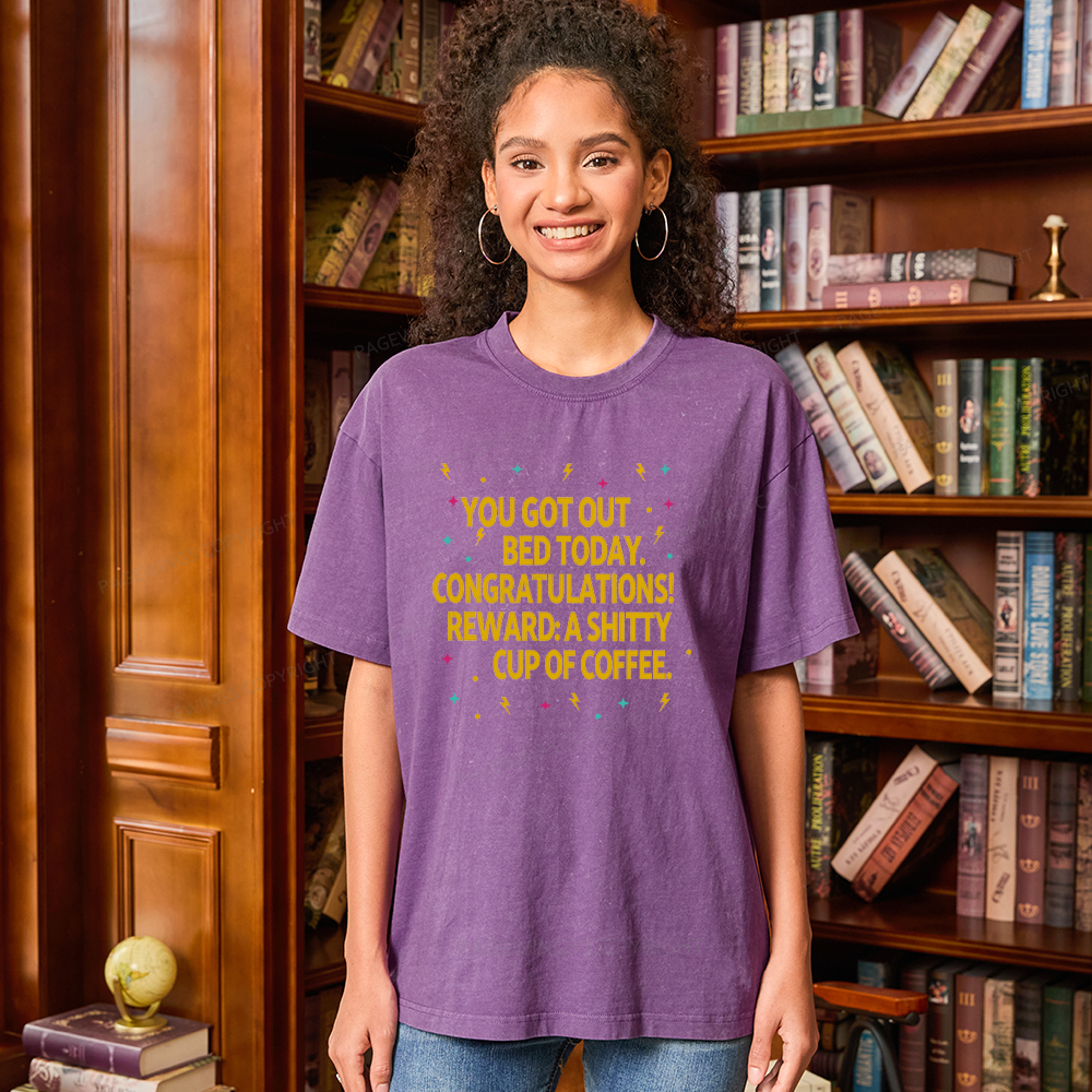 Pagewing Sci Fi Books Lover Unisex Washed T-shirt