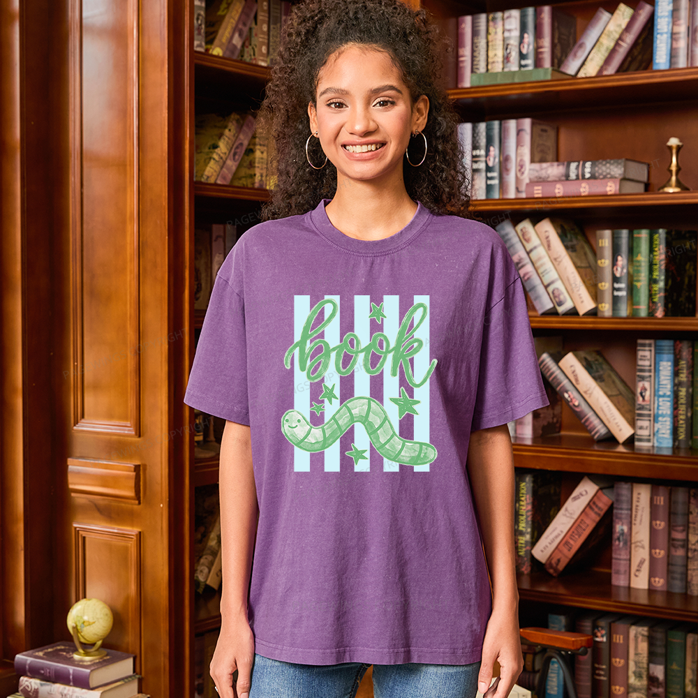 Pagewing Book Lovers Unisex Washed T-shirt