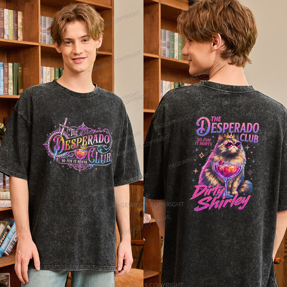 Pagewings Sci-Fi Bookish Unisex Washed T-shirt