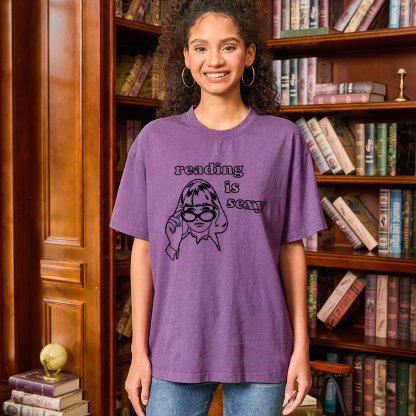 Pagewings Reading Is Sexy Unisex Washed T-shirt