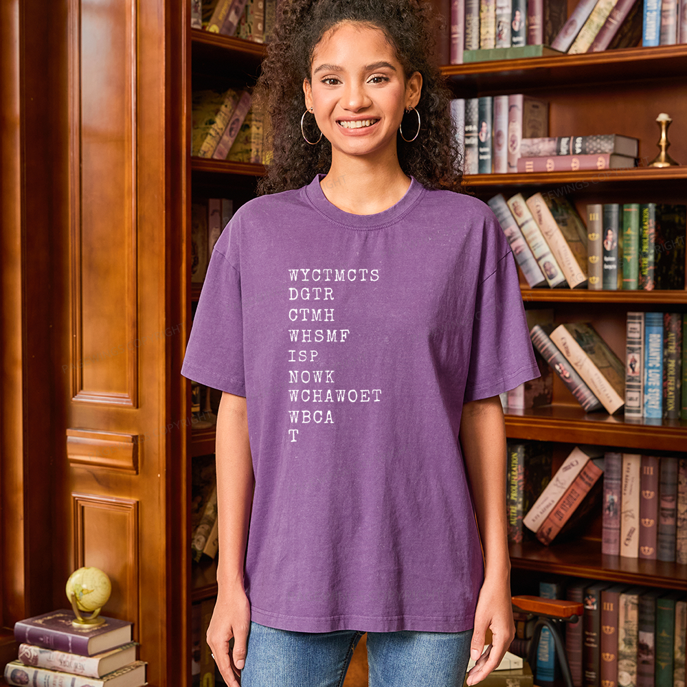 Pagewings Will You Come To My Cottage This Summer Unisex Washed T-shirt