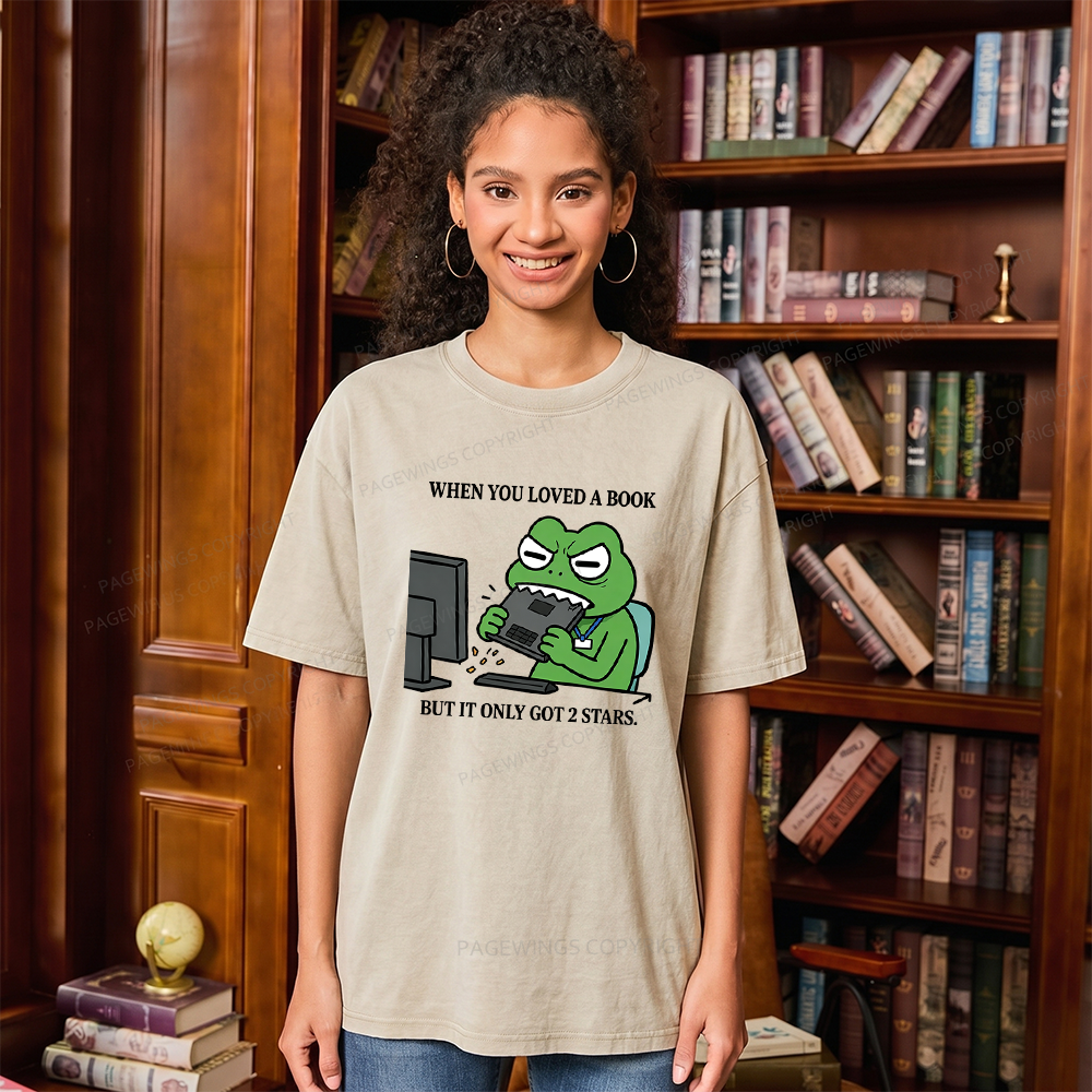 Pagewing When You Loved a Book Unisex Washed T-shirt