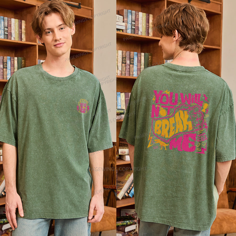 Pagewing Sci Fi Books Lover Unisex Washed T-shirt