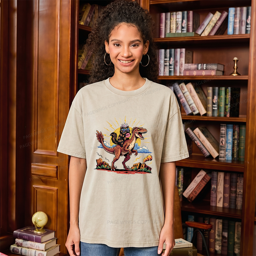 Pagewings Sci Fi Bookish Unisex Washed T-shirt