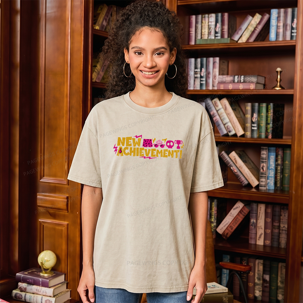 Pagewings Sci Fi Bookish Unisex Washed T-shirt