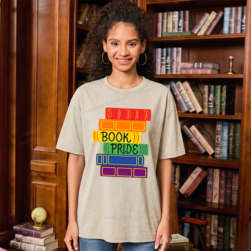 Pagewings Book Pride Unisex Washed T-shirt