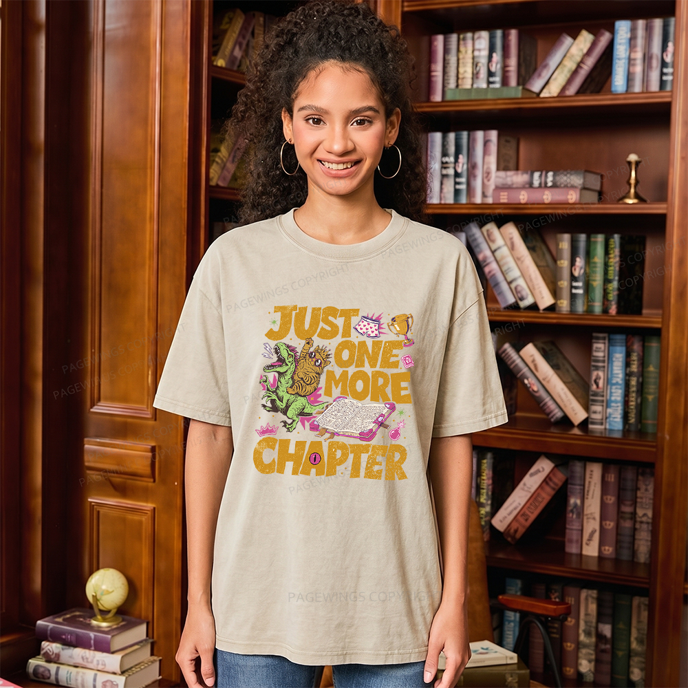 Pagewings Sci Fi Bookish Unisex Washed T-shirt