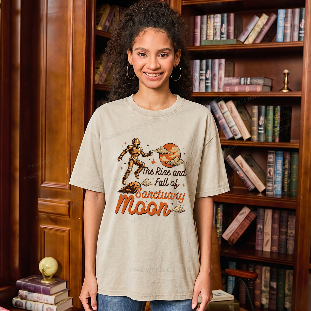Pagewings Sci Fi Bookish Unisex Washed T-shirt