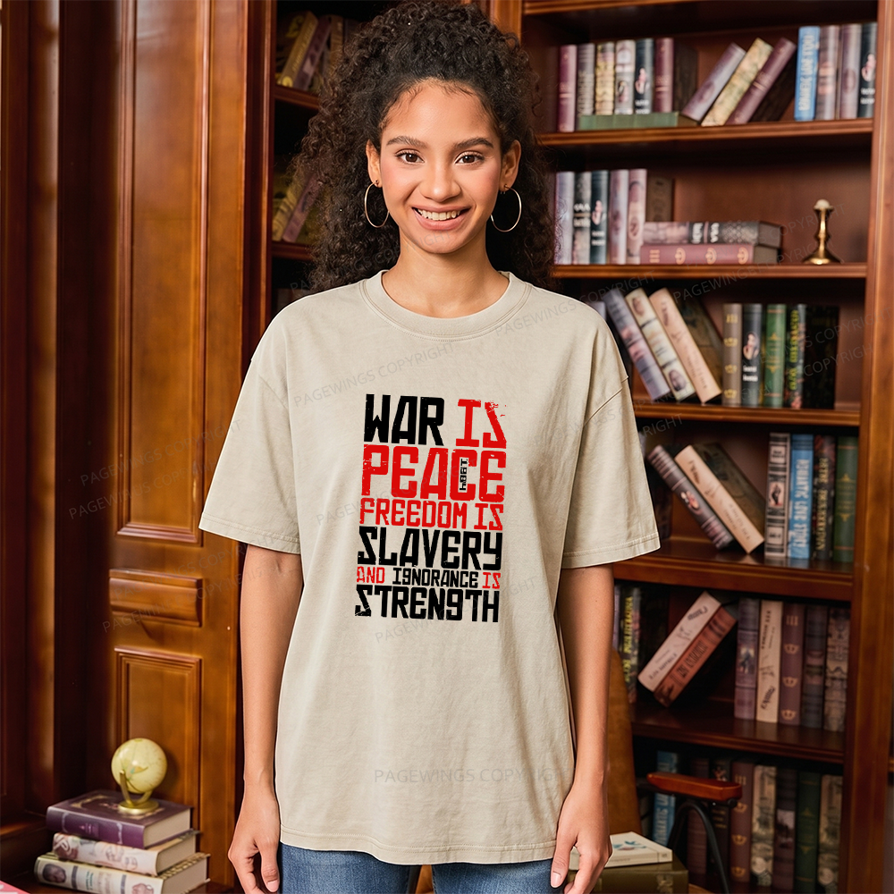 Pagewings Dystopian Lover Unisex Washed T-shirt