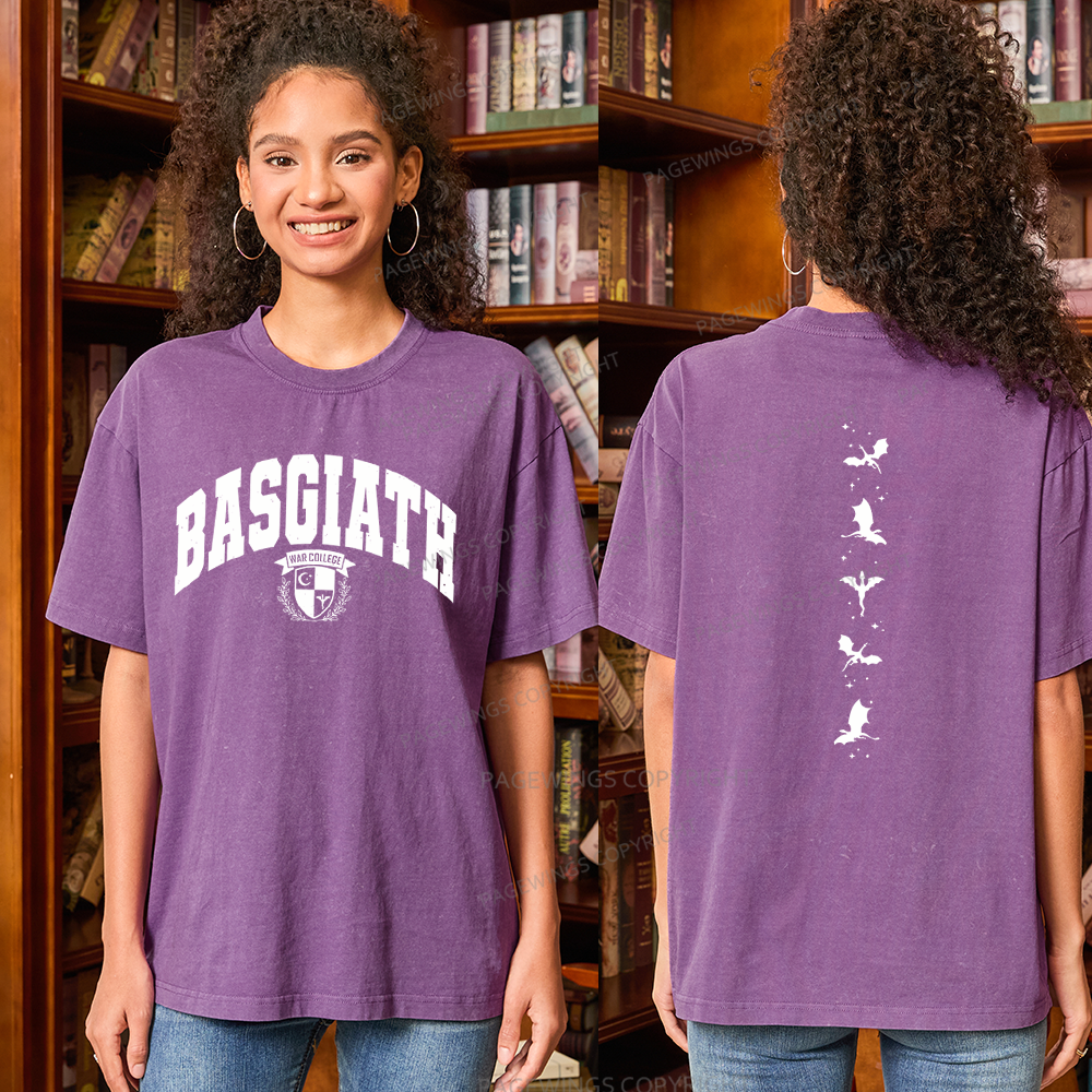 Pagewings Fantasy Bookish Unisex Washed T-shirt