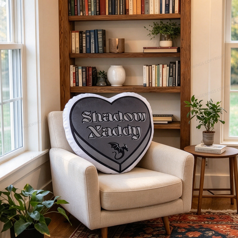Pagewings Fantasy Books Lover Shaped Throw Pillow