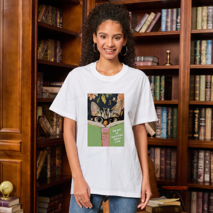 Pagewings Cat Reading Unisex Classic T-shirt