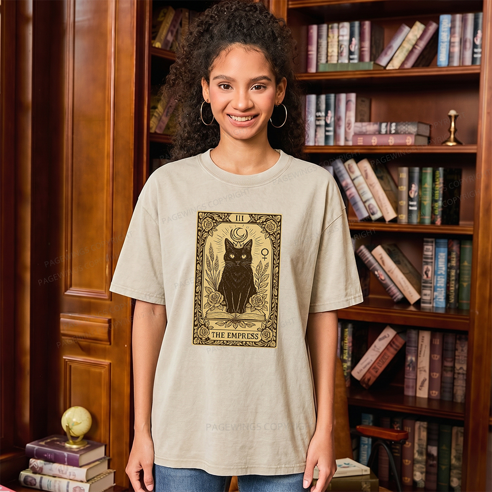 Pagewings The Empress Unisex Washed T-shirt