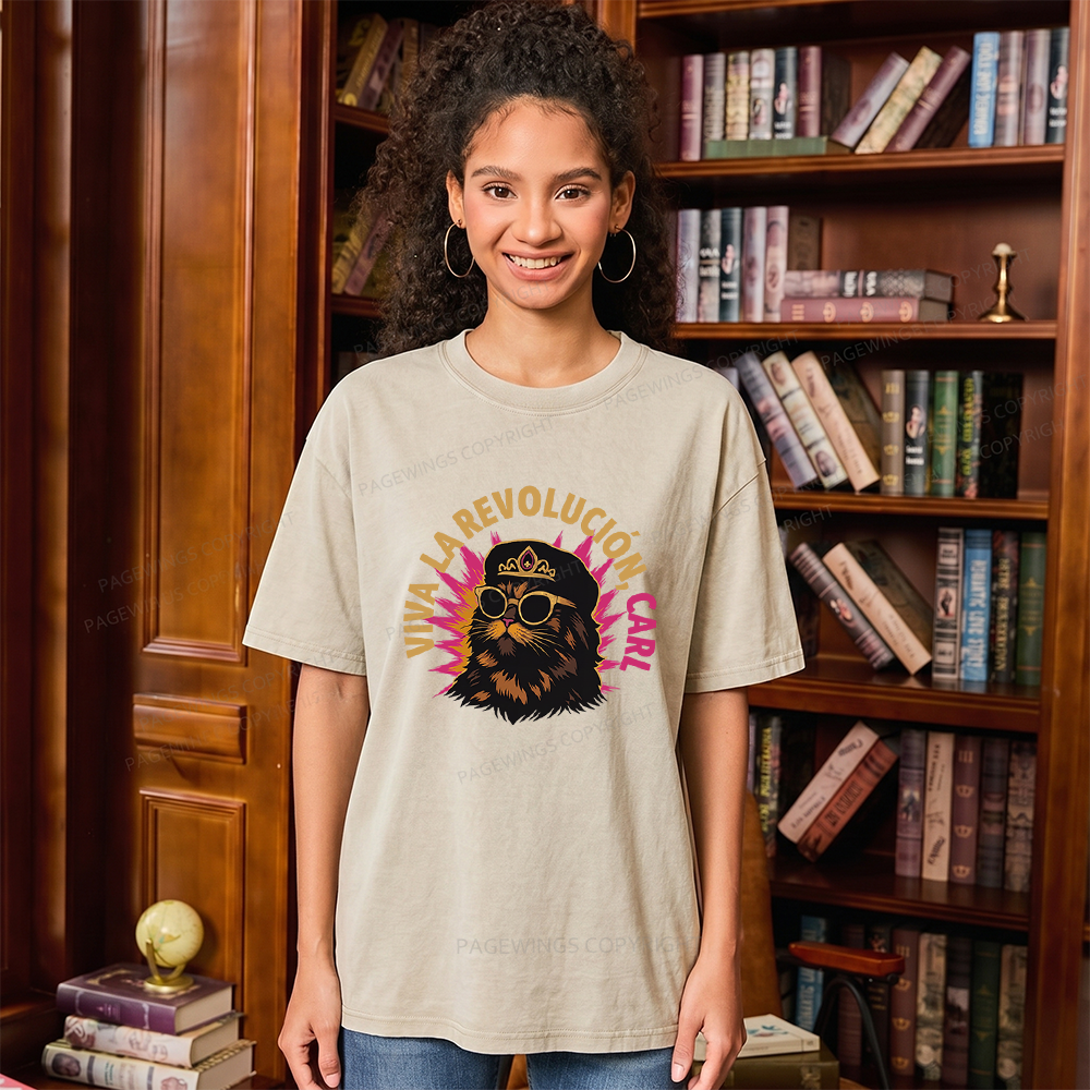 Pagewings Sci-Fi Novel Lover Unisex Washed T-shirt