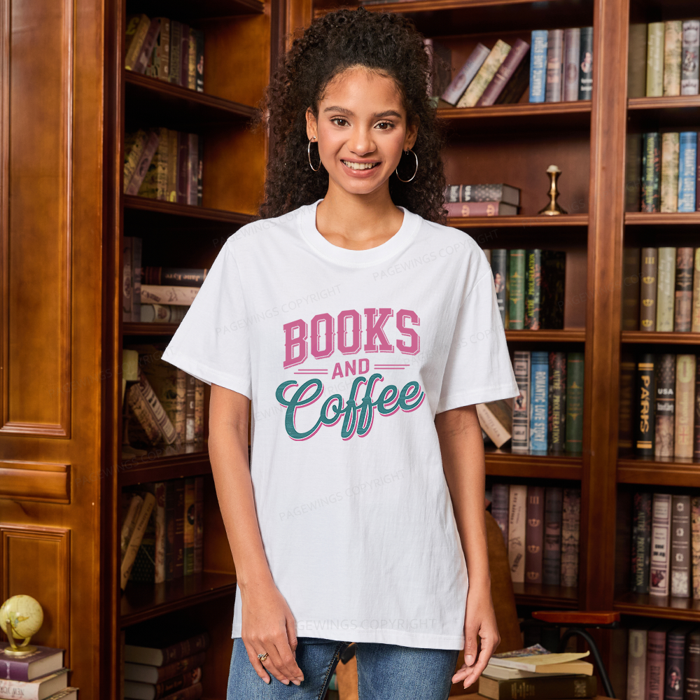 Pagewings Books And Coffee Unisex Classic T-shirt