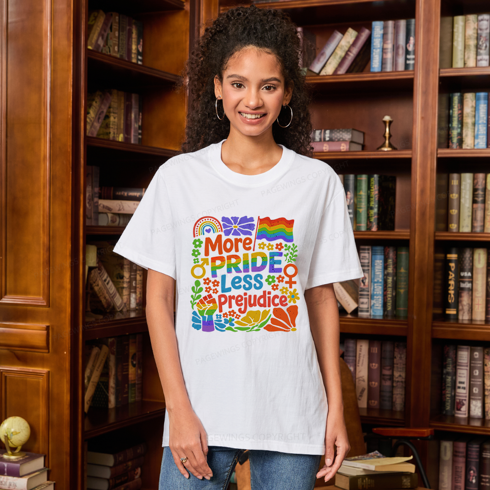 Pagewings More Pride Less Prejudice Unisex Classic T-shirt