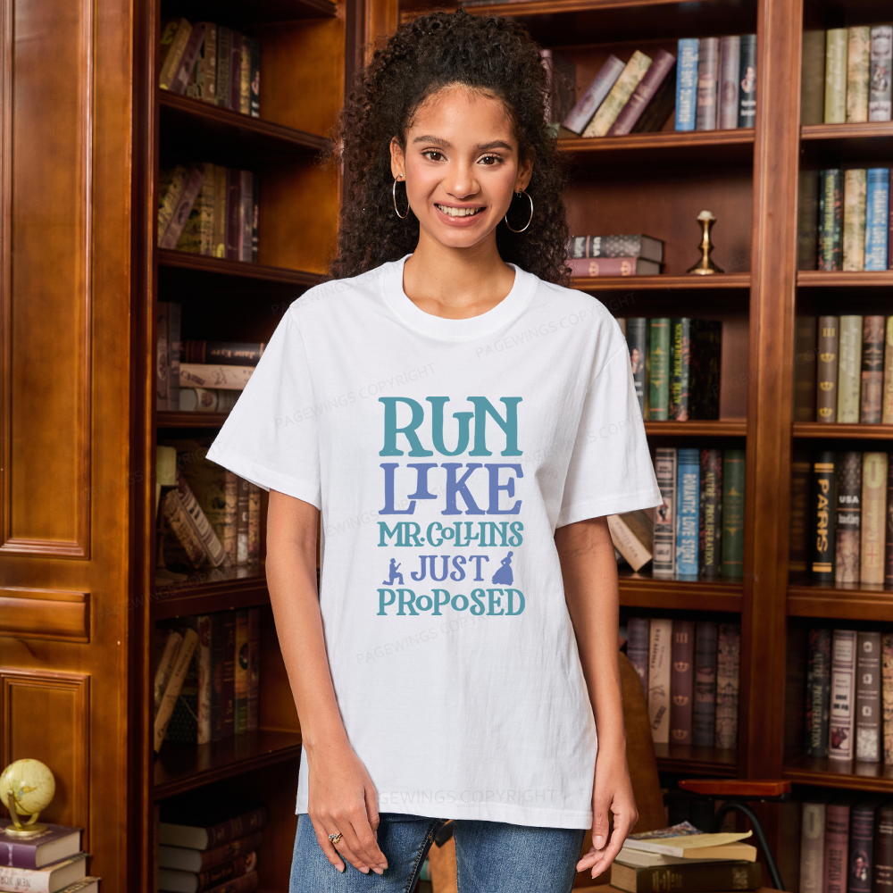 Pagewings Run Like Mr. Collins Unisex Classic T-shirt