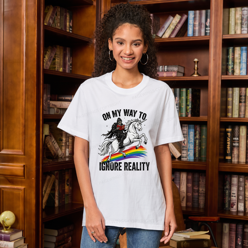Pagewings On My Way To Ignore Reality Unisex Classic T-shirt