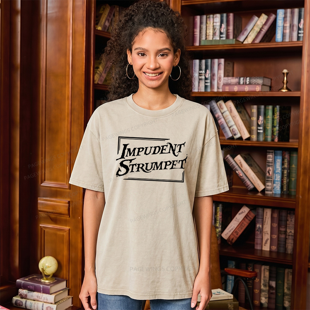 Pagewings Impudent Strumpet Unisex Washed T-shirt