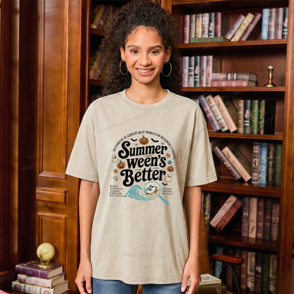 Pagewings Summer Ween's Better Unisex Washed T-shirt