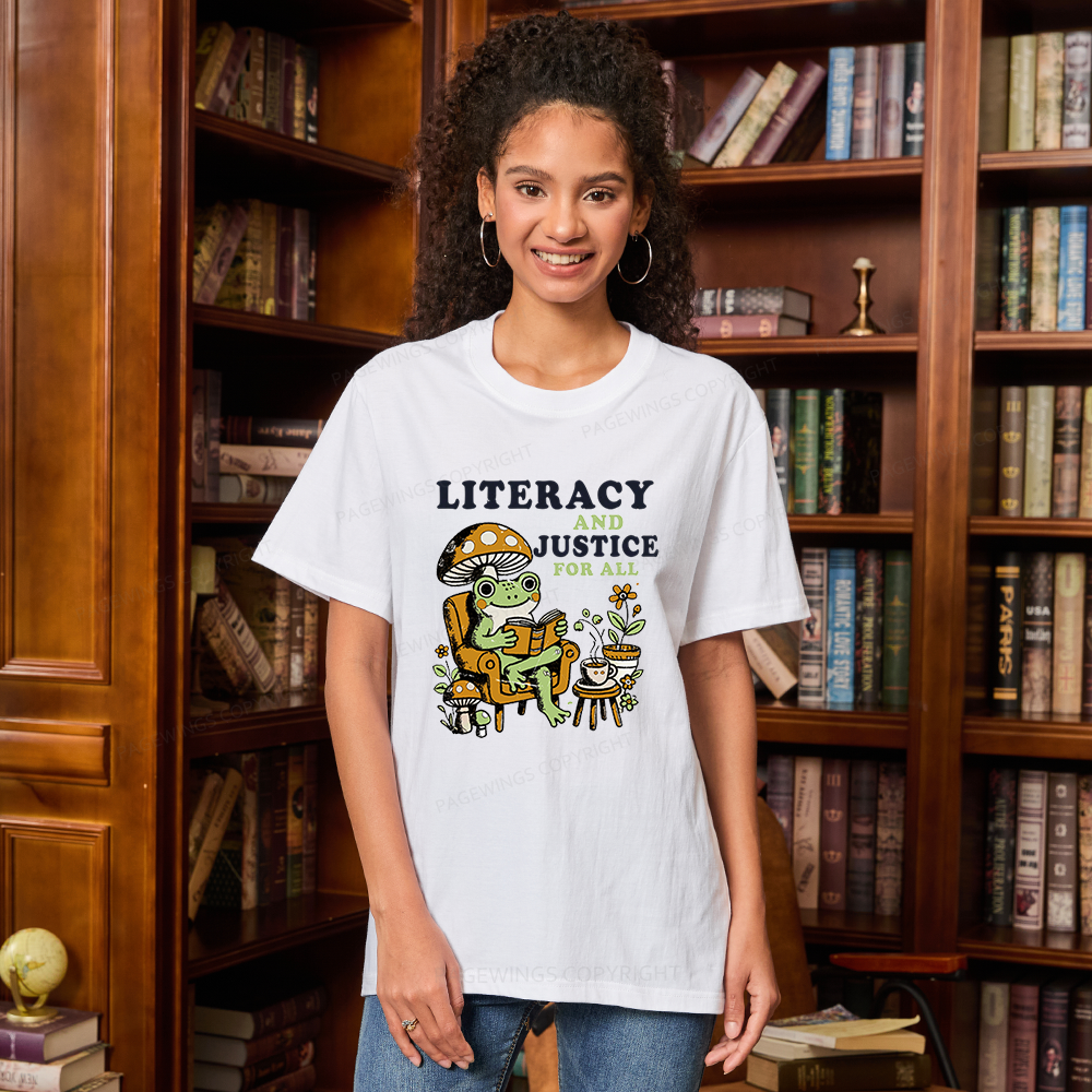 Pagewings Literacy And Justice For All Unisex Classic T-shirt