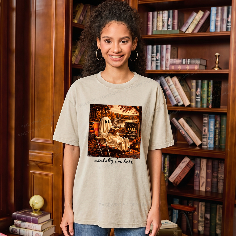 Pagewings Summerween Unisex Washed T-shirt