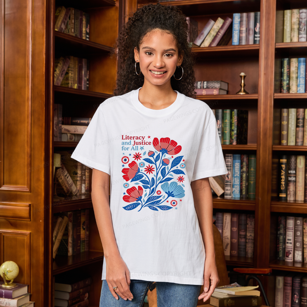 Pagewings Literacy and Justice for All Unisex Classic T-shirt