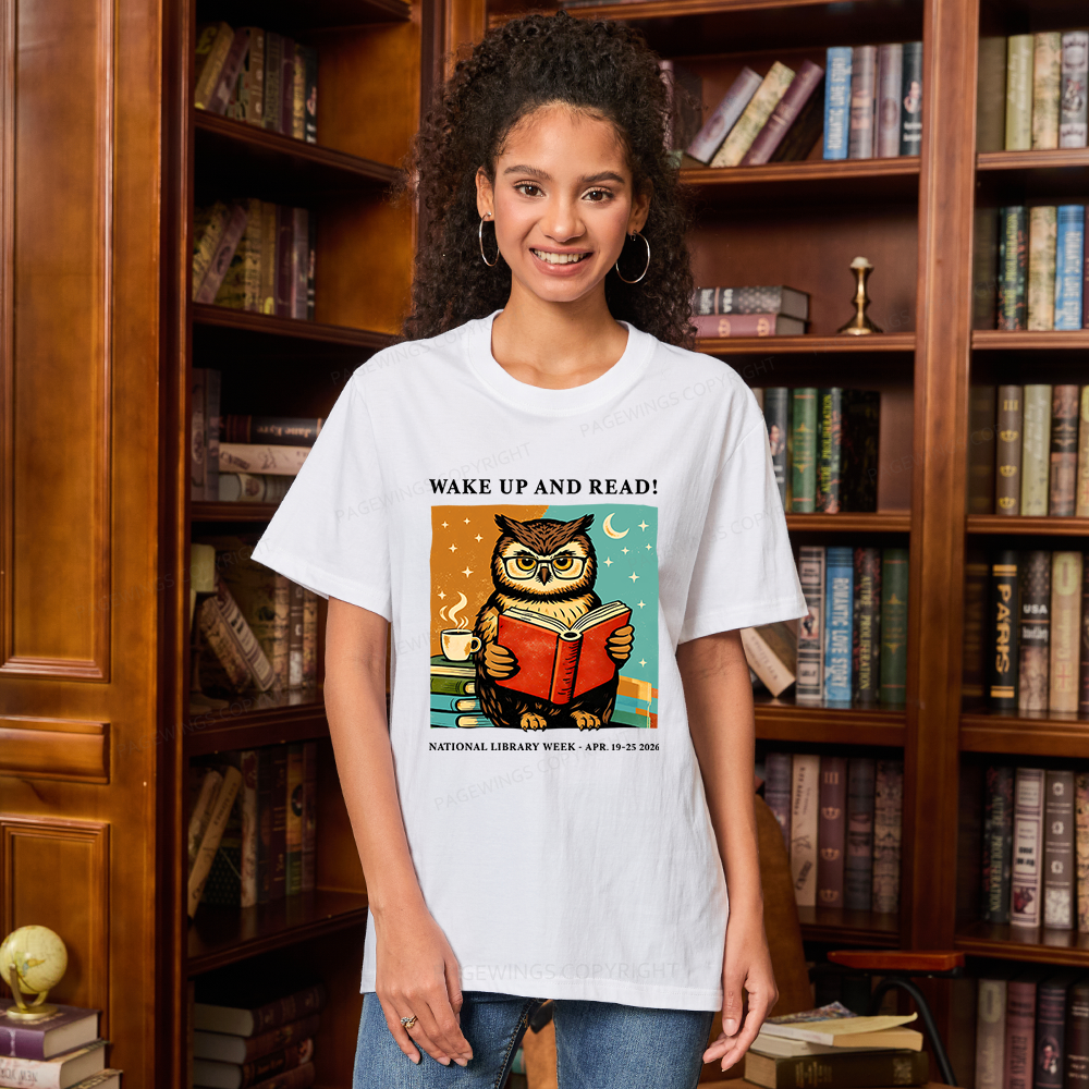 Pagewings Wake Up And Read Unisex Classic T-shirt