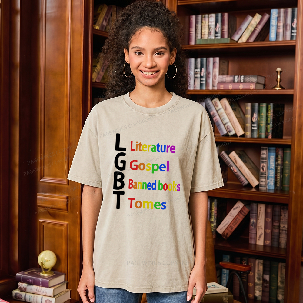 Pagewings Literature Unisex Washed T-shirt