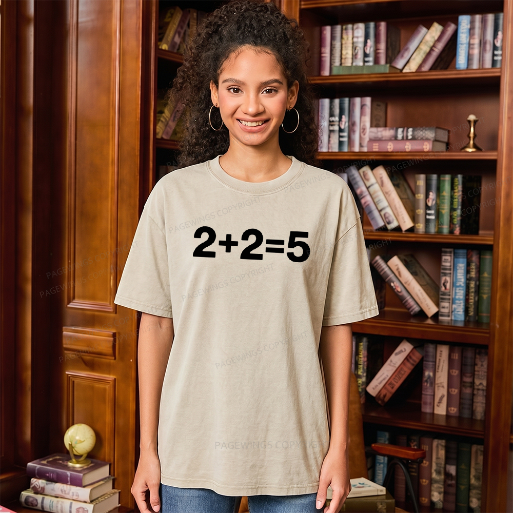 Pagewings Orwell Math Unisex Washed T-shirt