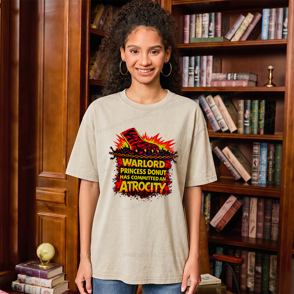 Pagewings Princess Donut Unisex Washed T-shirt