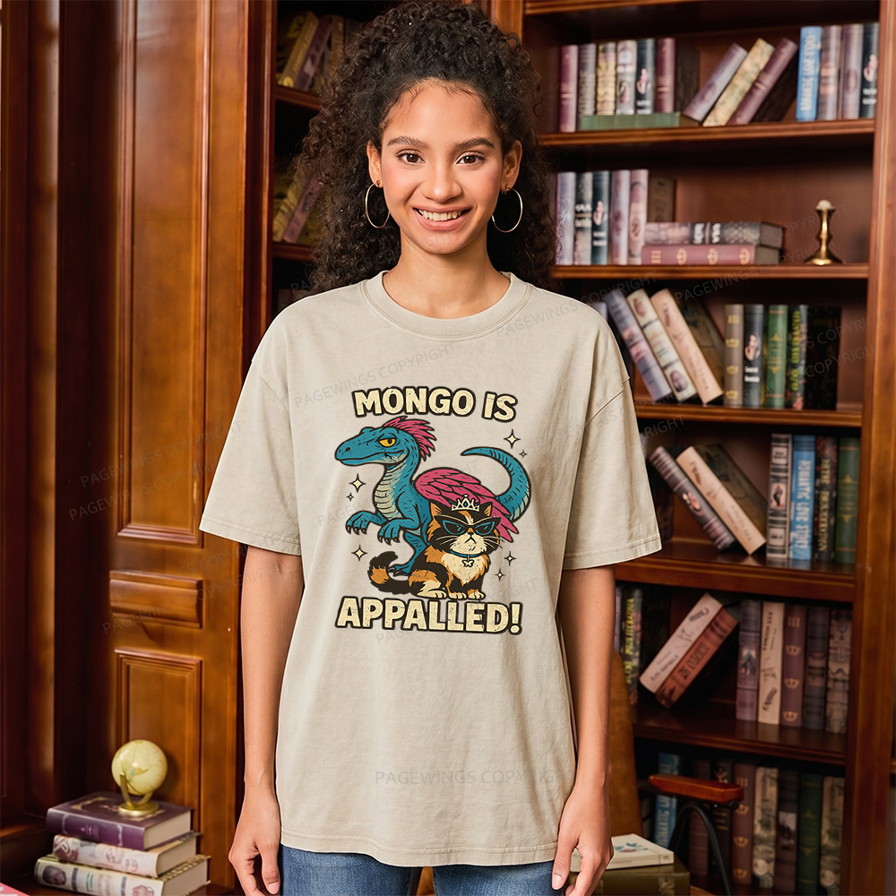 Pagewings Mongo Is Appalled Unisex Washed T-shirt