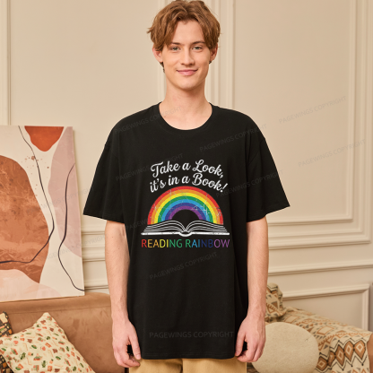 Pagewings Reading With Rainbow Unisex Classic T-shirt