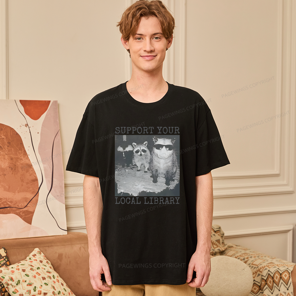 Pagewings Support Your Local Library Unisex Classic T-shirt