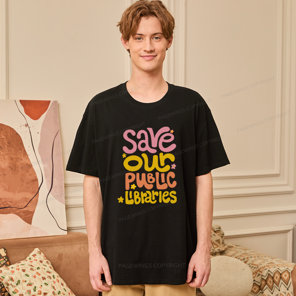 Pagewings Save Our Public Libraries Unisex Classic T-shirt
