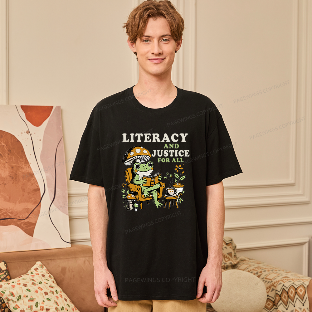 Pagewings Literacy And Justice For All Unisex Classic T-shirt