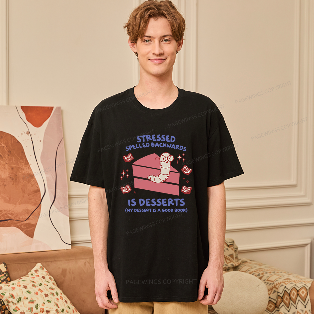 Pagewings My Dessert Is A Good Book Unisex Classic T-shirt