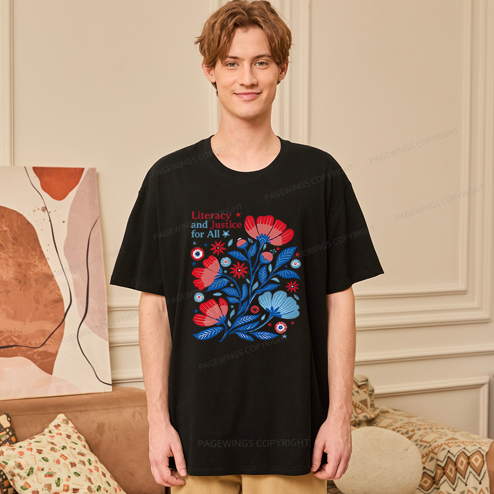 Pagewings Literacy and Justice for All Unisex Classic T-shirt