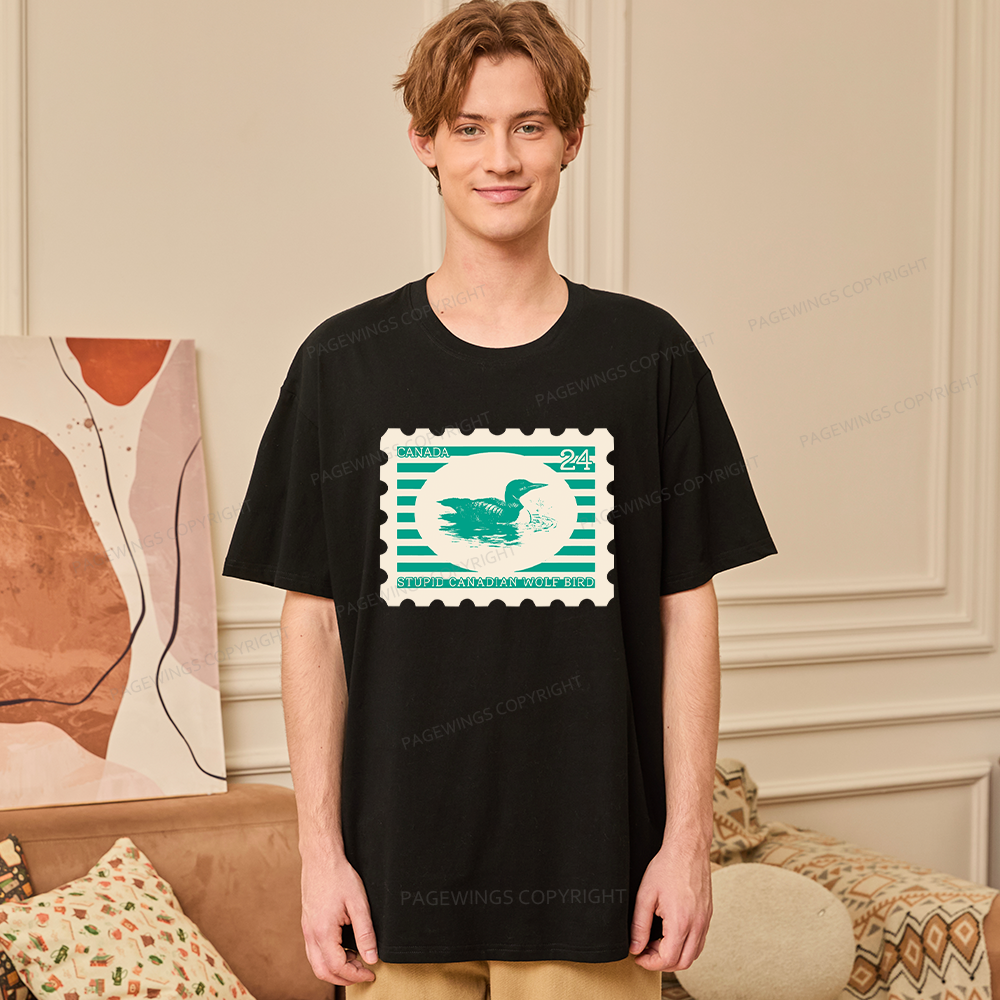 Pagewings Stupid Canadian Wolf Bird Unisex Classic T-shirt