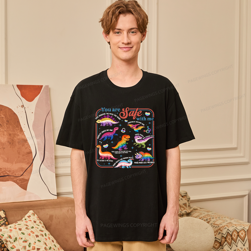Pagewings You Are Safe With Me Unisex Classic T-shirt