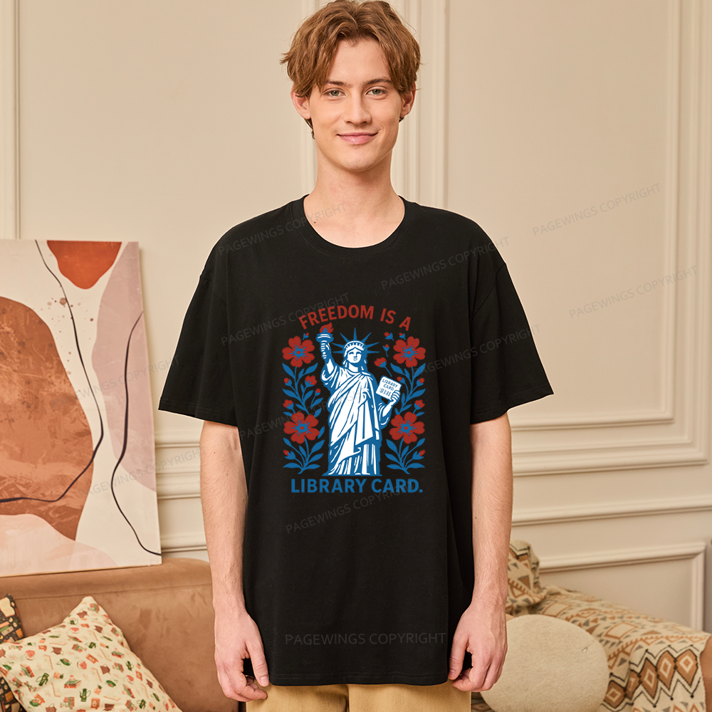 Pagewings Liberty is a Library Card Unisex Classic T-shirt
