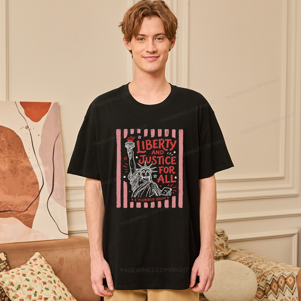 Pagewings Liberty And Justice For All Unisex Classic T-shirt