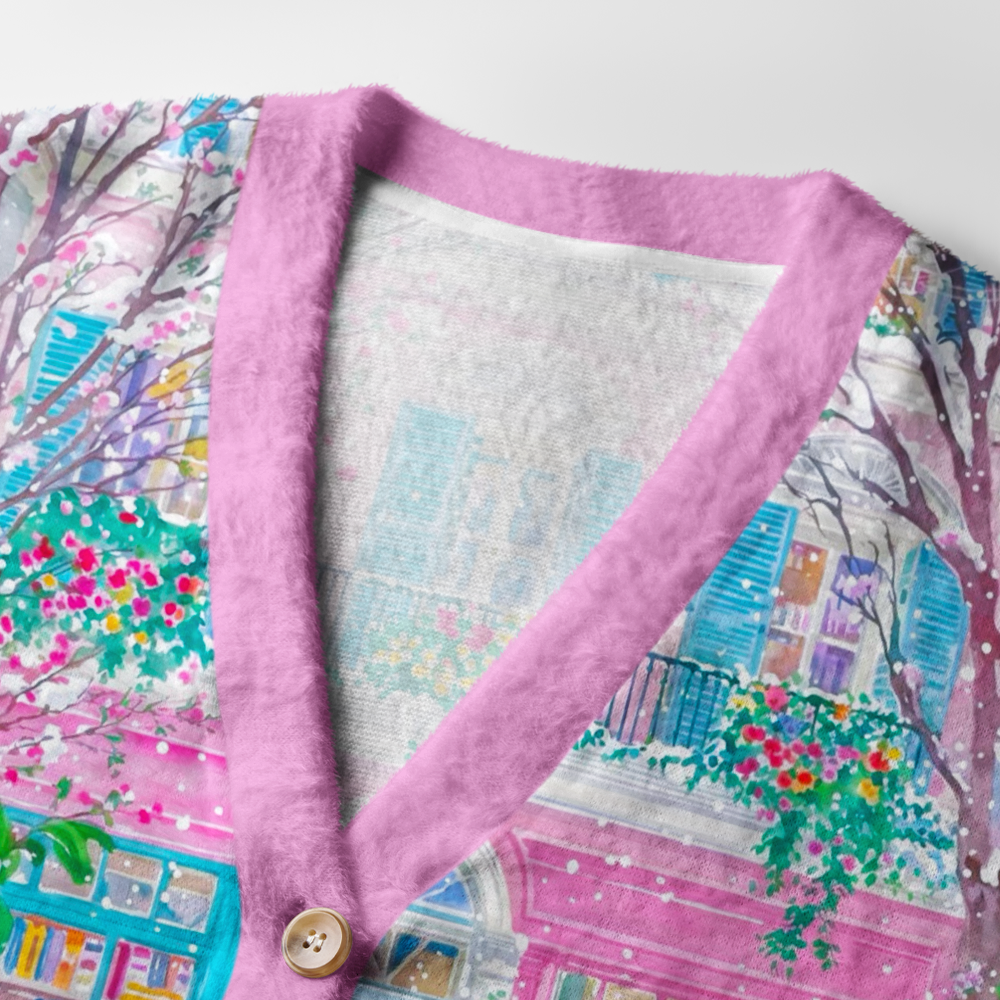 Pagewings Bookshop Light Knit Unisex Cardigan Sweaters