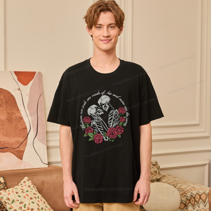 Pagewings Gothic Romance Skeleton Lovers Unisex Classic T-shirt