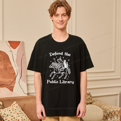Pagewings Defend the Public Library Unisex Classic T-shirt