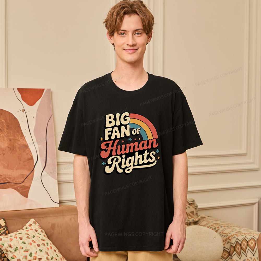 Pagewings Big Fan of Human Rights Unisex Classic T-shirt
