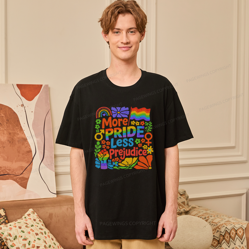 Pagewings More Pride Less Prejudice Unisex Classic T-shirt
